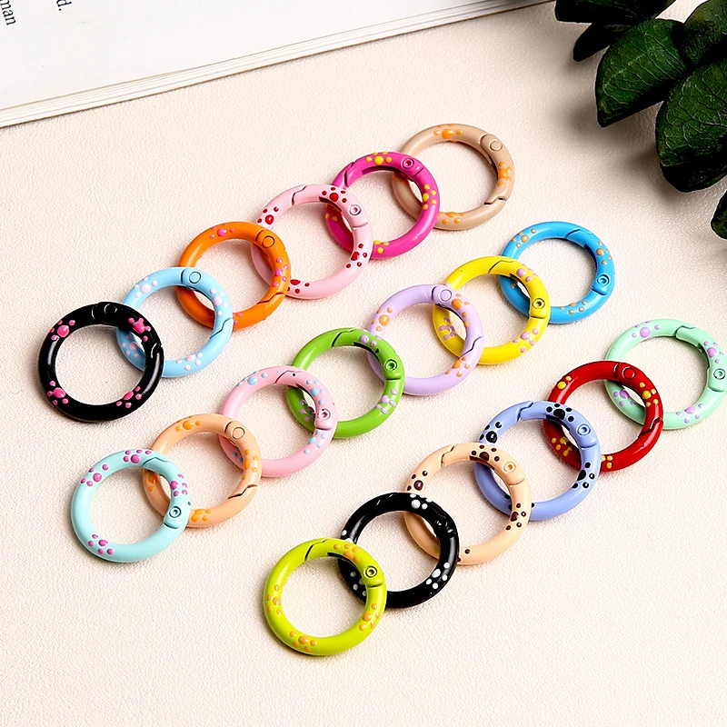 10 шт. яркие цвета металлические лакированные 25 мм кошачья лапа пружинная пряжка