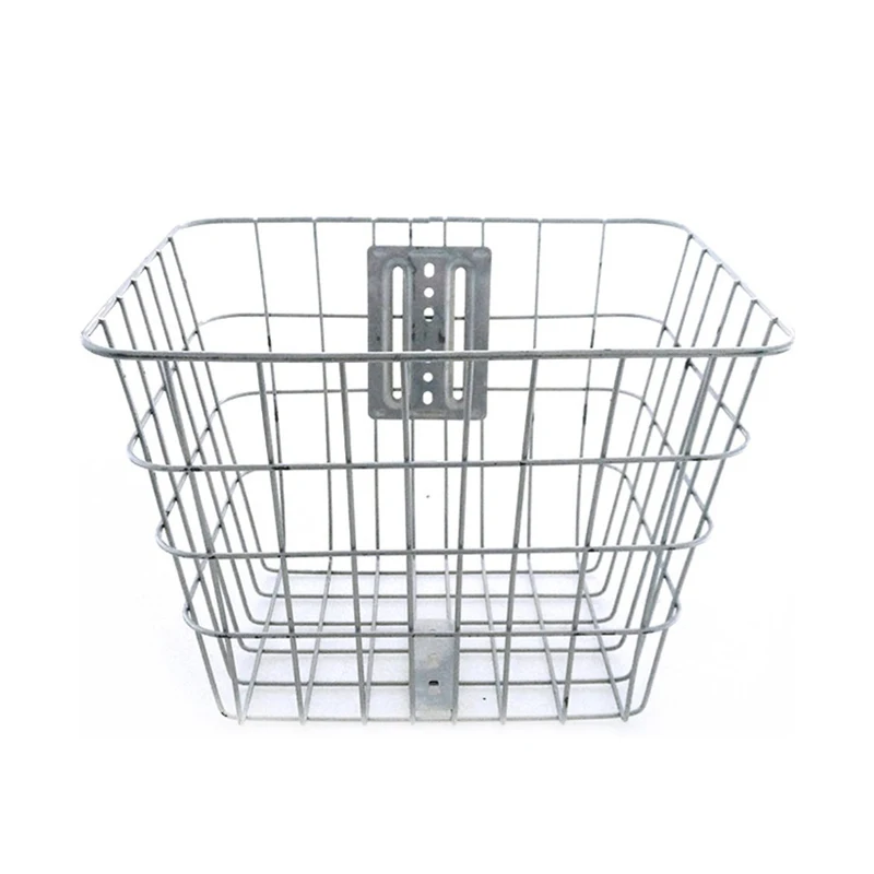 Bicycle Metal Basket Handlebar Bicycle Carry Bag Luggage Optional Enhanced or Basic