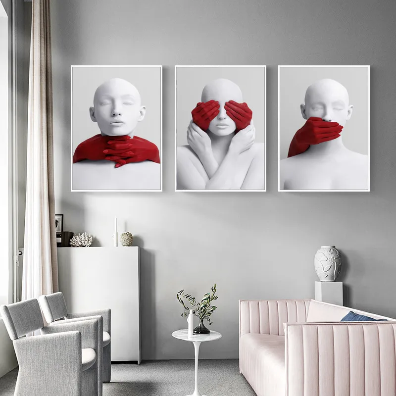 

Canvas Printings Figure Painting Abstract Unframed Psychedelic Interior Decoration for Home Wall Paintings Minimalist