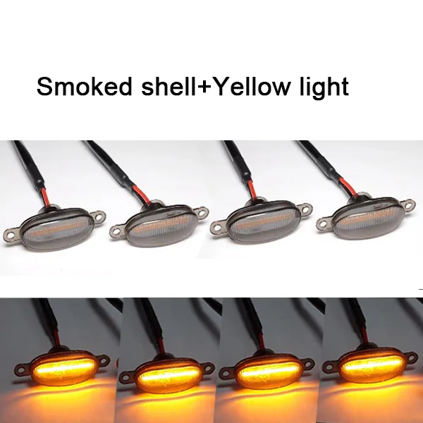 

4 светодиодный автомобильный передний светильник на решетке, дневной фонарь, дымчатый янтарный светильник на решетке для багажника Jeep, внедорожника, внедорожника, Ford Toyota, дневные ходовые огни