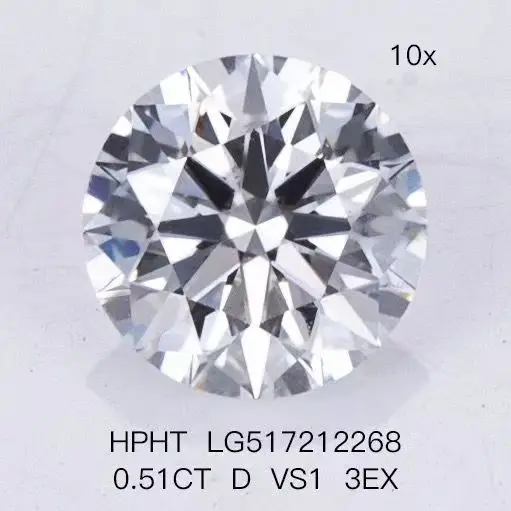

Одна штука 0.51ct D VS1 международный сертификат алмаза