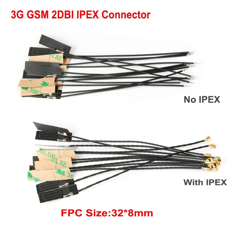 

5 шт. антенна 3G 2DBI FPC Sim800 GSM/GPRS/WCDMA/3G Встроенная печатная плата антенна 1,13 линия 12 см длиной разъем IPEX Sim800