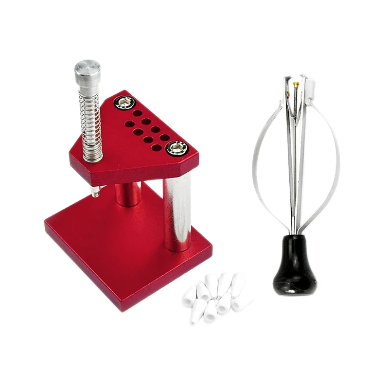 

Uclio Watch Repair Tool, Watch Hand Plunger Puller Remover Hand Set Fitter Watch Repair Tool Kit With 9 Plastic Dies