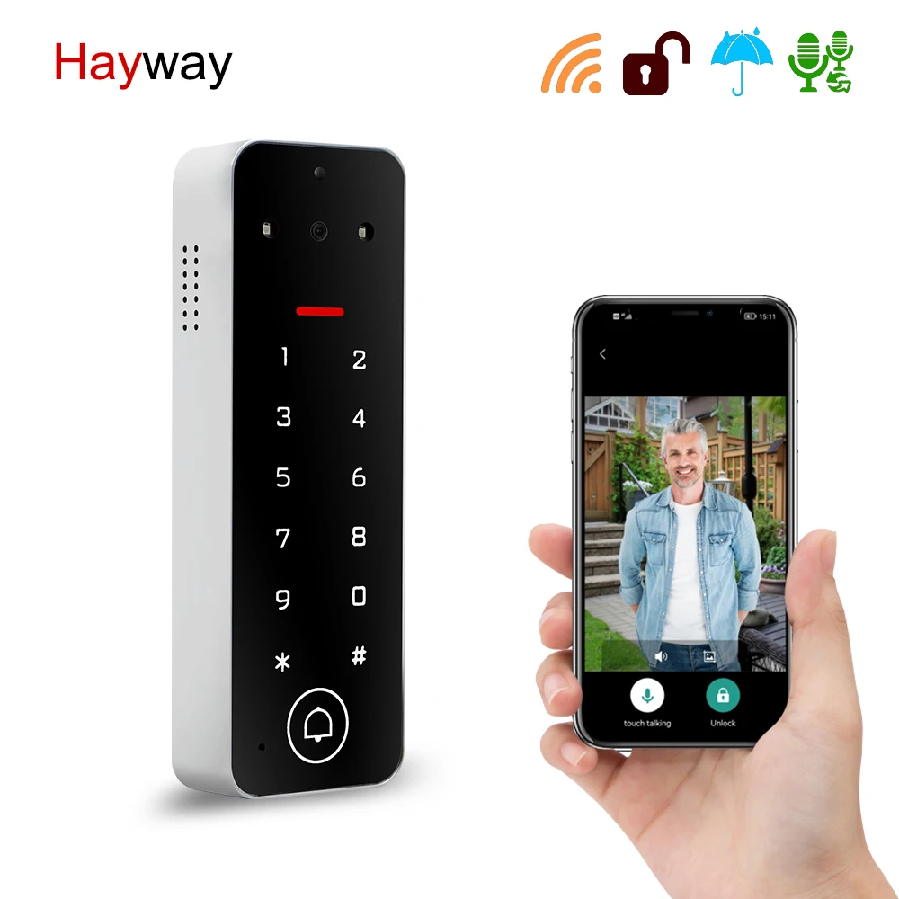 

Hayway Tuya Video Doorbell Home Video Intercom Wireless Doorphone Camera Support One-key Unlock HD Night Vision RFID Unlocking
