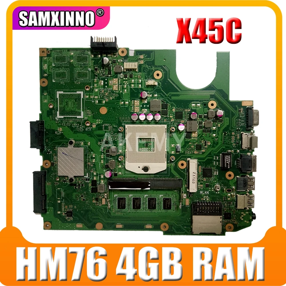 

X45VD Laptop motherboard for ASUS X45C X45VD X45V X45 original mainboard 4G RAM 100% test work