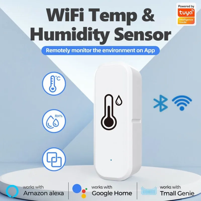 

Tuya Wi-Fi термограф Bluetooth термометр гигрометр беспроводной термометр датчик влажности работает с Alexa Google умный дом