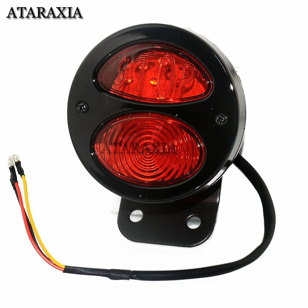 Универсальный светодиодный задний фонарь для мотоцикла стоп-сигнал алюминиевый