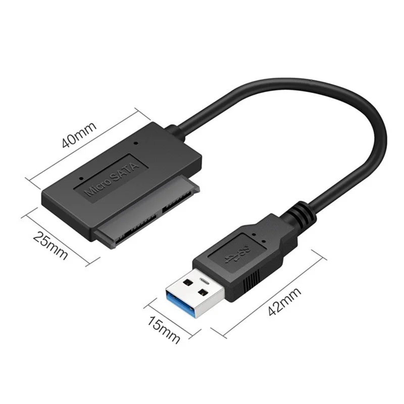 Кабель-адаптер USB 3.0 к Micro-SATA для 1 8-дюймового HDD SSD-конвертера Кабель USB3.0 на