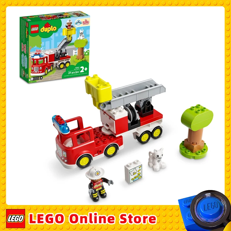 

LEGO DUPLO Town Fire Truck 10969 Building Toy Set for Toddlers, Preschool Boys and Girls Ages 2-5 (21 Pieces)