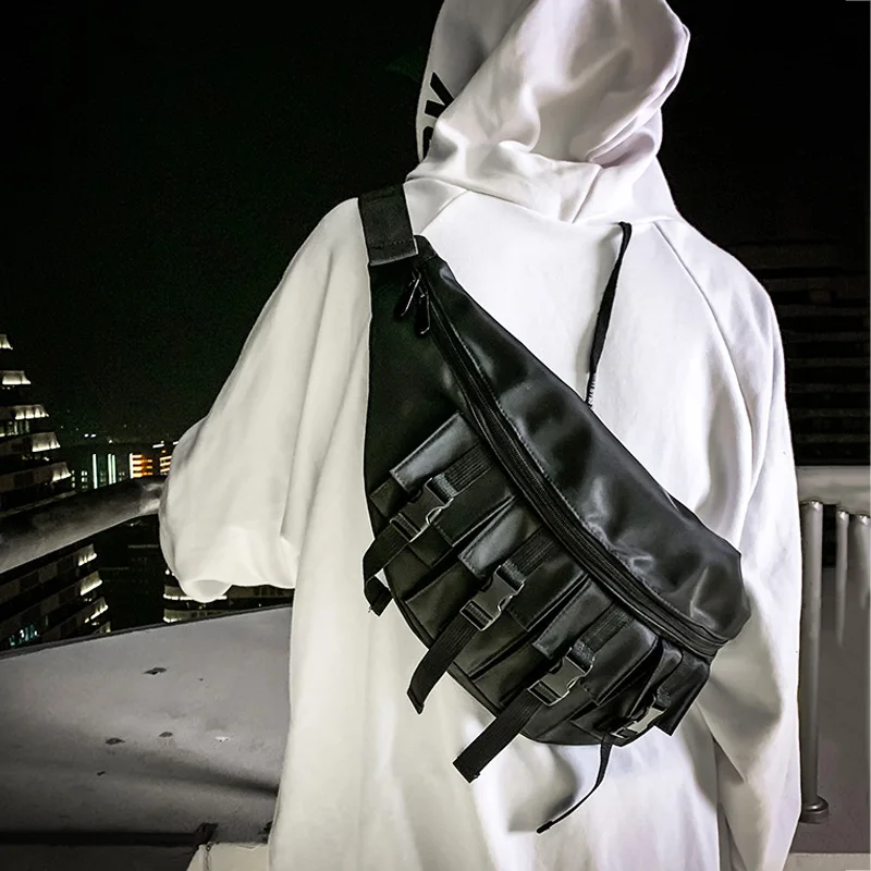 

Unisex Waist Bag Large Capacity Waterproof Fanny Pack Chest Bags Street Style Hip Hop Banana Bag Outdoor Travel Big Waist Pack