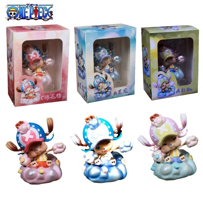 

One Piece Three Fantasy Houses Cotton Candy Starry Sky Renren Fruit Tony Tony Chopper Luminous Box Handmade Model