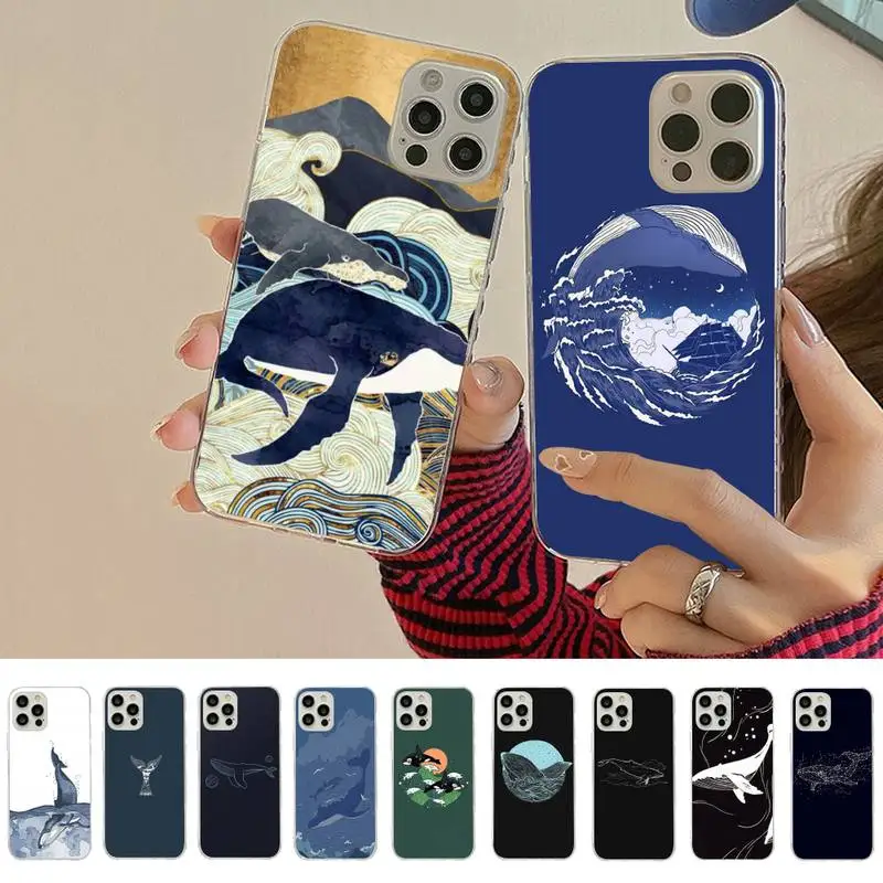 

Killer Whale Phone Case for iPhone 11 12 13 mini pro XS MAX 8 7 6 6S Plus X 5S SE 2020 XR cover