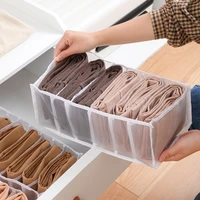 clothes organizer in cabinets foldable wardrobe organizer jeans underwear mesh compartment drawer organizers closet box storage