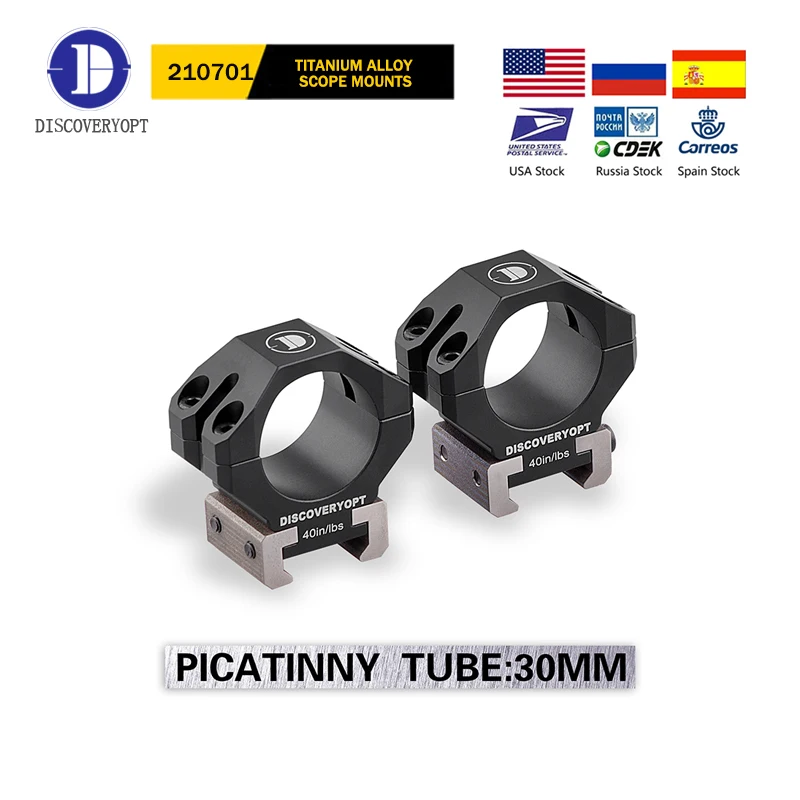 

Tactical Scope Mount Titanium Alloy 30mm Dia Medium Profile for 21mm Rail Picatinny Weaver Rail Heavy Duty Scope Rings