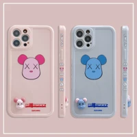 2022 cartoon bear 3d three dimensional phone case for iphone 11 12 pro max mini x xs xr 7 8 plus se 2020 shockproof cover