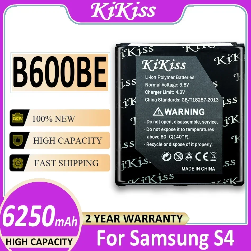 Аккумулятор KiKiss B600BE B600BC 6250 мАч для Samsung Galaxy S4 I9500 I9505 GT-I9505 I959 I337 I545 I9295 E330s G7106 G7100/S4