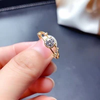meibapj 0 5 carat d color white moissanite diamond fashion ring for women 925 sterling silver fine wedding jewelry