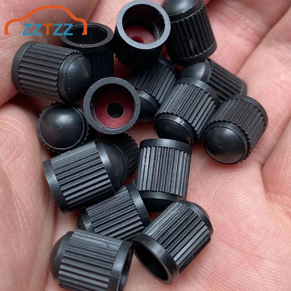 

Tyre Valve Dust Caps with O Rubber Ring Valve Stem Covers Plastic Tire Caps for Car, Motorbike, Trucks, Bicycle Airtight Seal