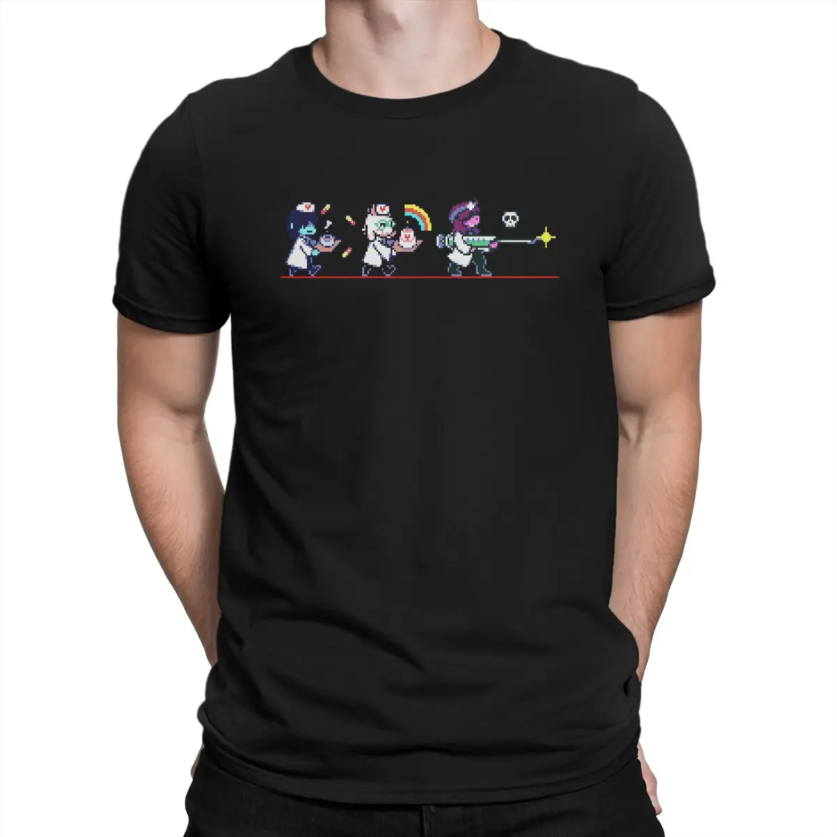 

Deltarune Game Kris Susie Ralsei Game Men's TShirt Tender Loving Fashion T Shirt Harajuku Streetwear Hipster