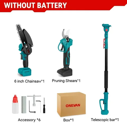 Pólo elétrico sem escova de 3500w elétrica 3 em 1 Priner High Filth Swent Garden Tree Putting Tool para Makita 18V Battery