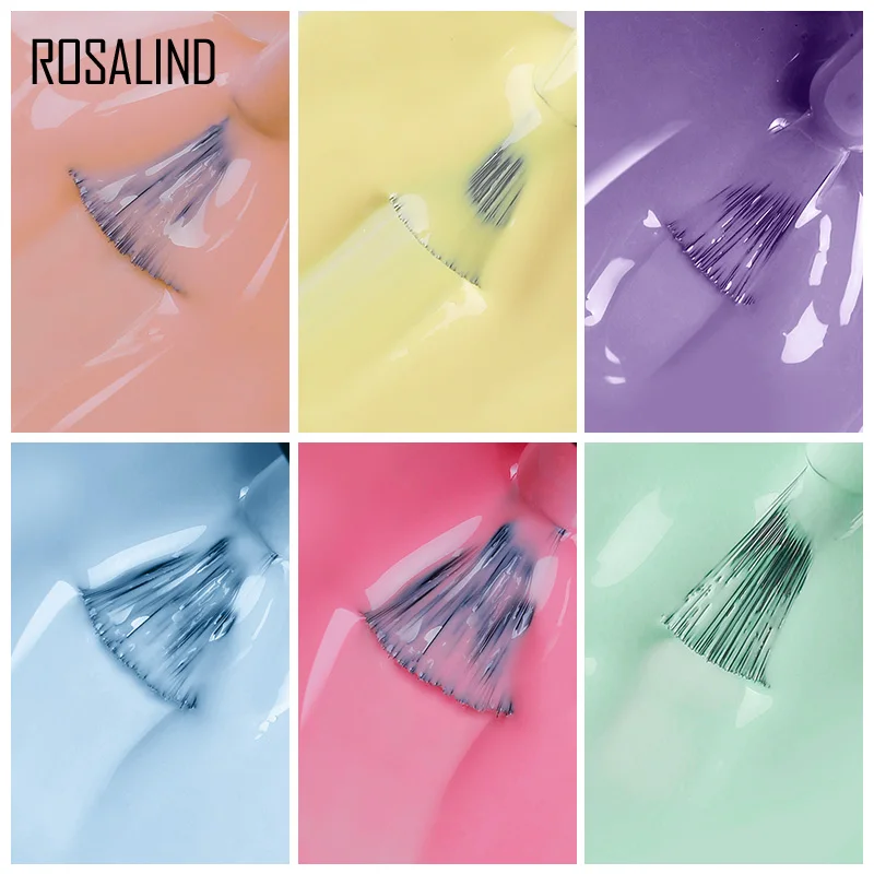 Набор гель-лаков ROSALIND набор блестящих блесток полуперманентный базовый топ