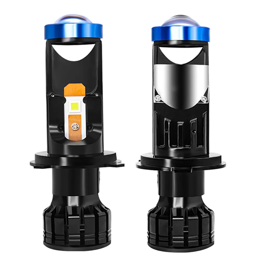 H7 LED H4 проектор мини-объектив лазерный авто светодиодные фары комплект для