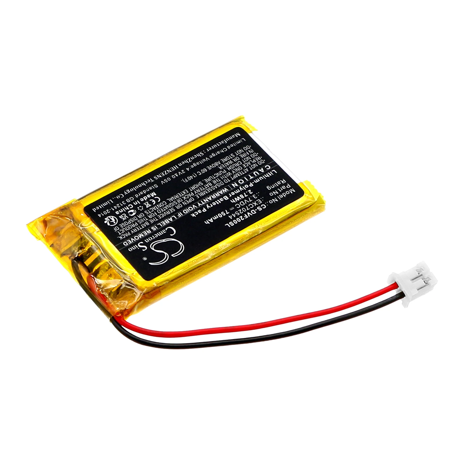 CS Replacement Battery For Divoom IFIT 2 IFIT-2 EXC702544 750mAh / 2.78Wh