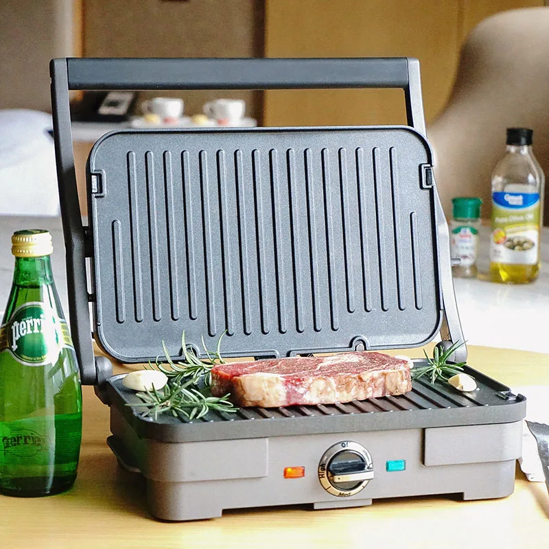 household small steak frying machine indoor smokeless barbecue machine grill pan electric frying pan free global shipping