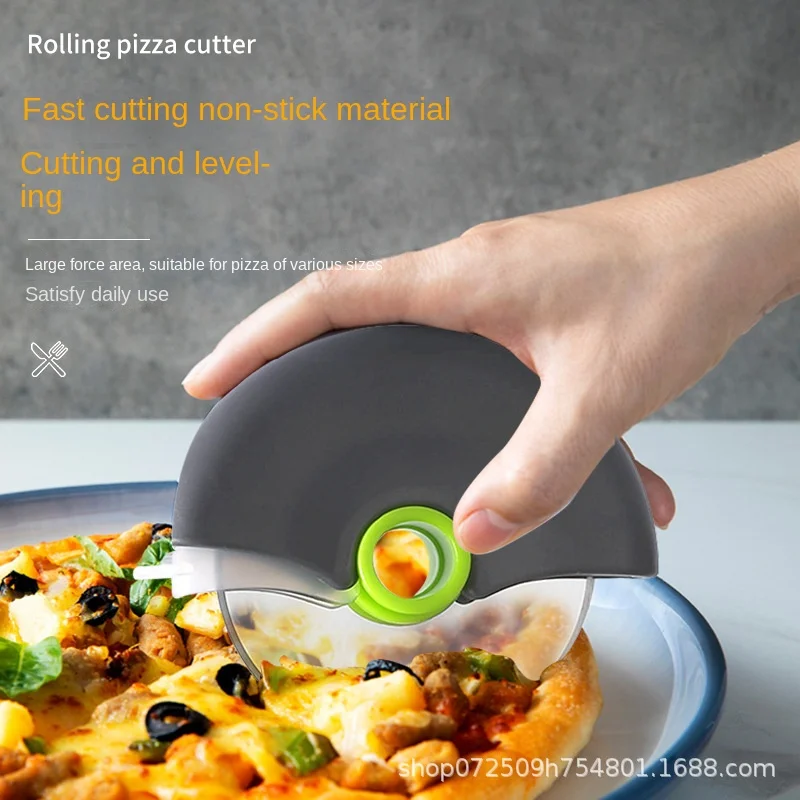 Новый Круглый Нож Для Пиццы С Защитной Крышкой Кухонный Инструмент Из