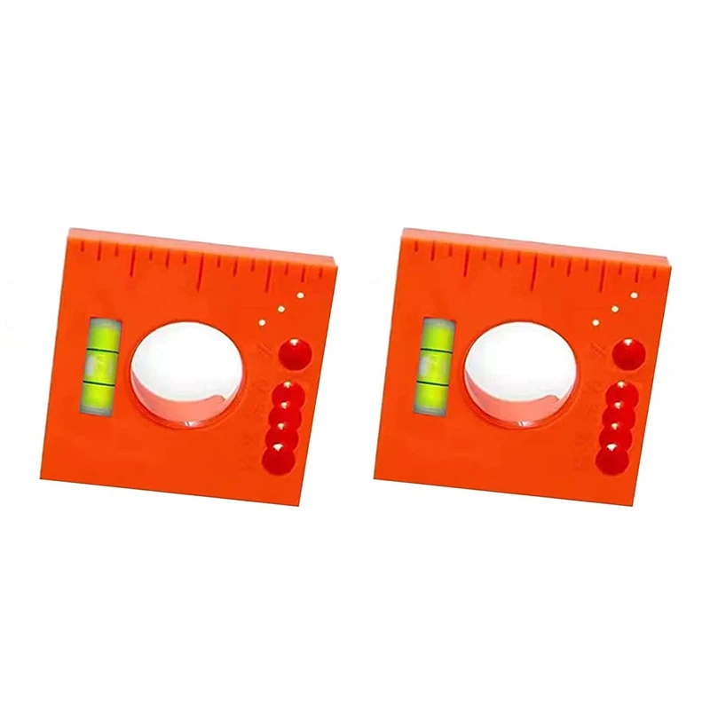 

2PCS Marks Offset Ruler With Horizontal Cylinder 5 In 1 Multifunction Ruler Cutting Marking Offset Marking Tool