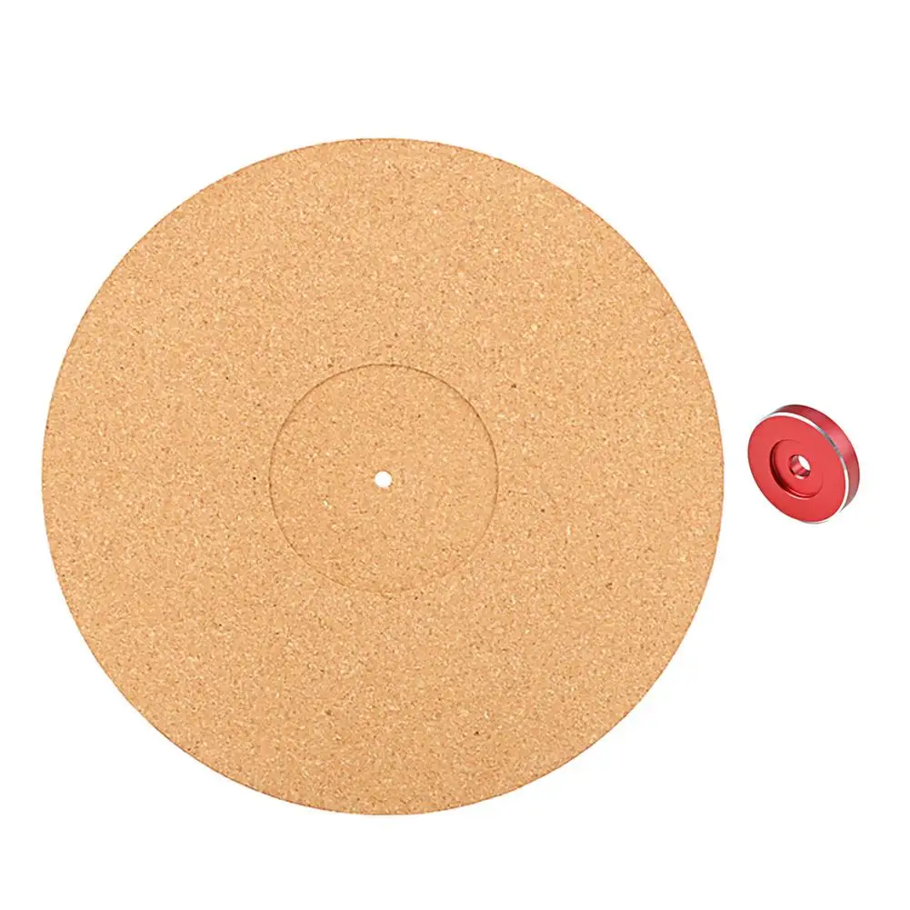 

Gramophone Turntable Mat 45 Rpm Adapter Kit Anti-static Cork Pad Gramophone Musical Instrument Accessories