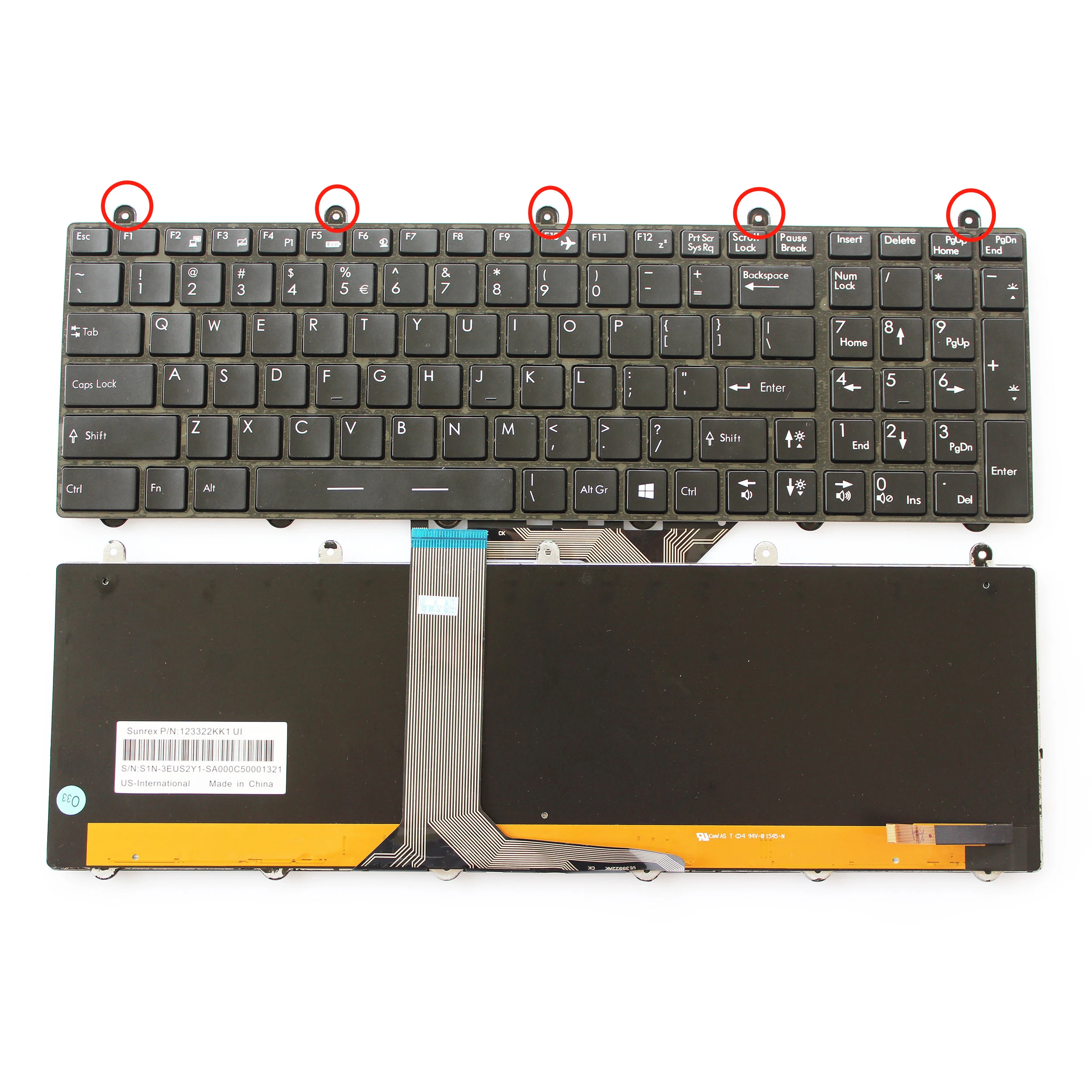 Новая американская русская клавиатура для MSI MS-1755 MS-1756 MS-175A-1758-1763-1759 GE60 GT70 GE70 GT60 2PL