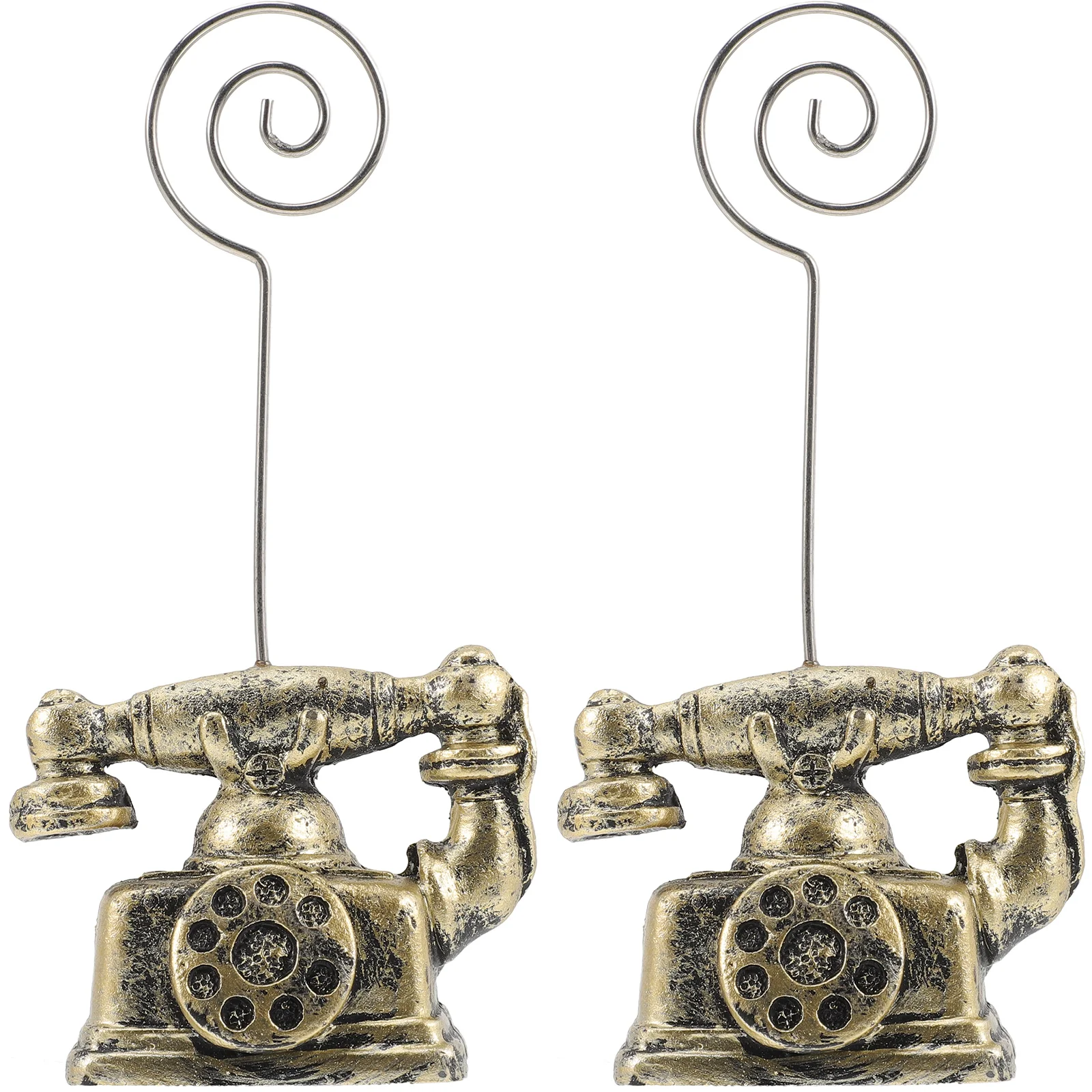 

Holder Tablestand Memo Vintage Stands Number Photo Clip Picture Place Telephone Desktop Clips Rustic Wire Retro Clampfigurine