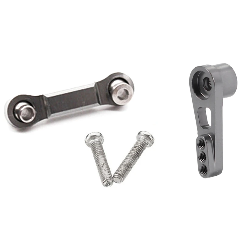

1Pcs Servo Rudder Rod Metal Upgrade Rc Car Parts & 1Pcs 25T Servo Arm Horn For Wltoys A949 A959-B A969