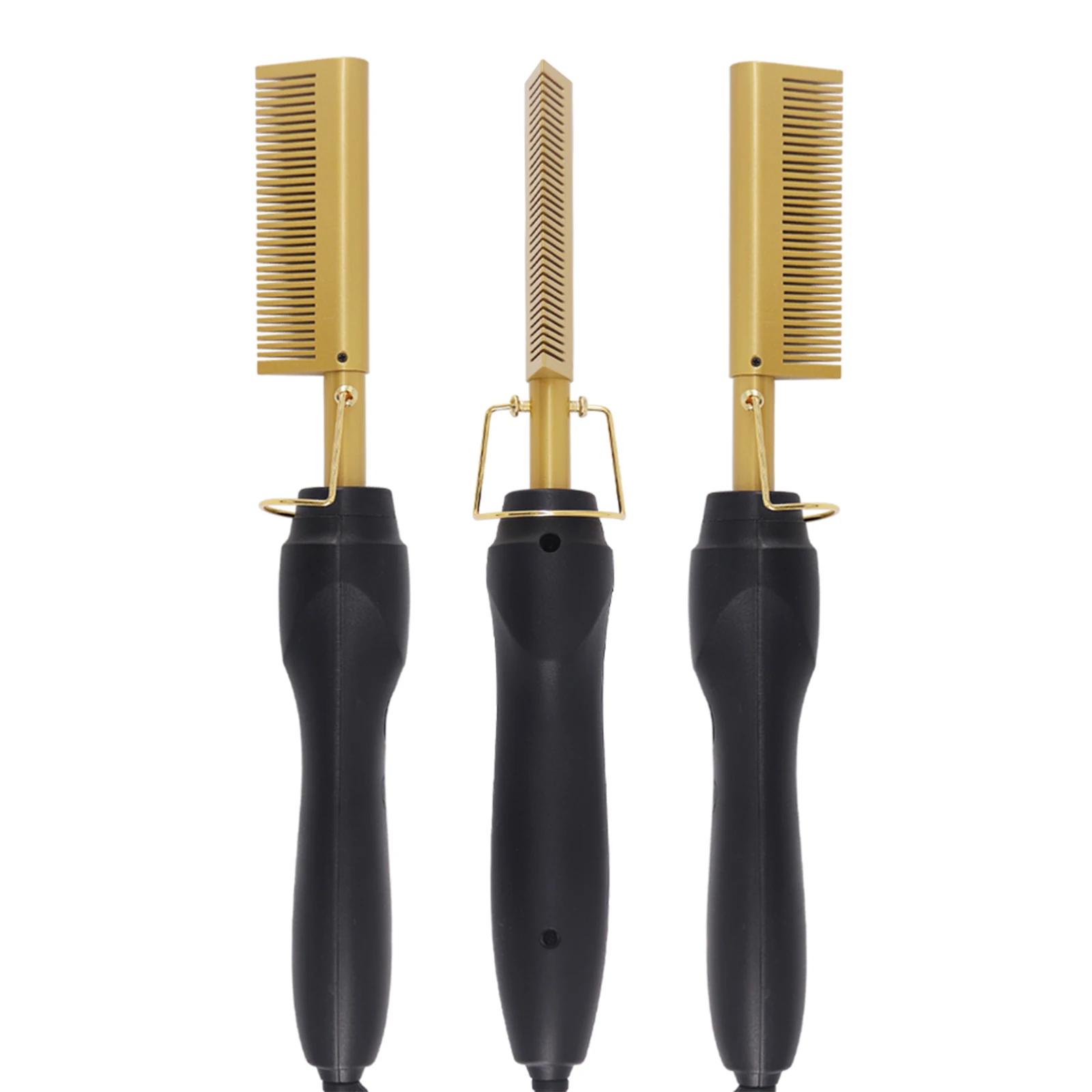 

2 in 1 Hot Comb Hair Straightener Flat Irons Straightening Brush Heating Combs Hairs Straight Styler Hair Curler Heating Comb