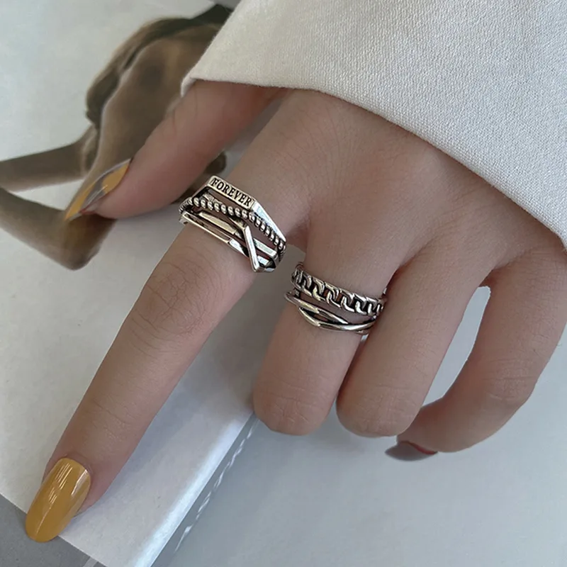

Женские кольца из серебра 925 пробы с надписью «Word Forever»