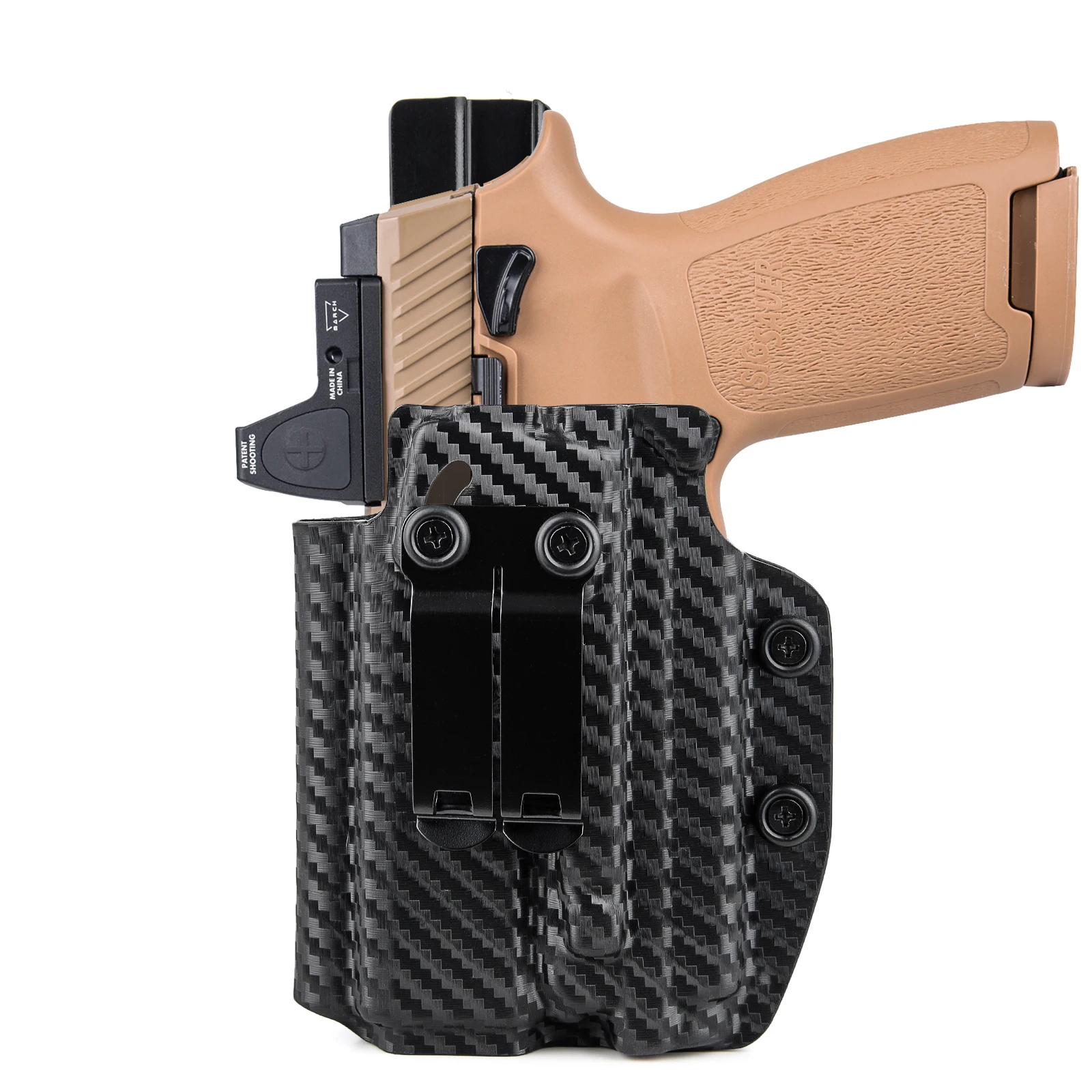 Кобура IWB Kydex для Sig Sauer P320 M18/ X CARRY/ Компактная с фонариком Olight Baldr S Лазерный свет