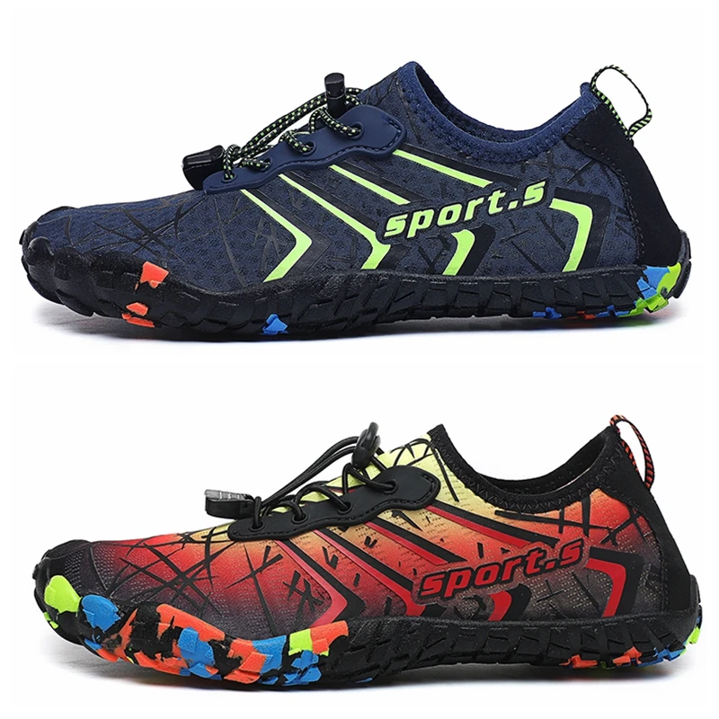 

2022 New Men Aqua Shoes Quick Dry Beach Shoes Women Breathable Sneakers Barefoot Upstream Water Footwear Swimming Hiking Sport