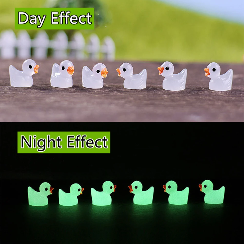 

10 шт., миниатюрные люминесцентные утки