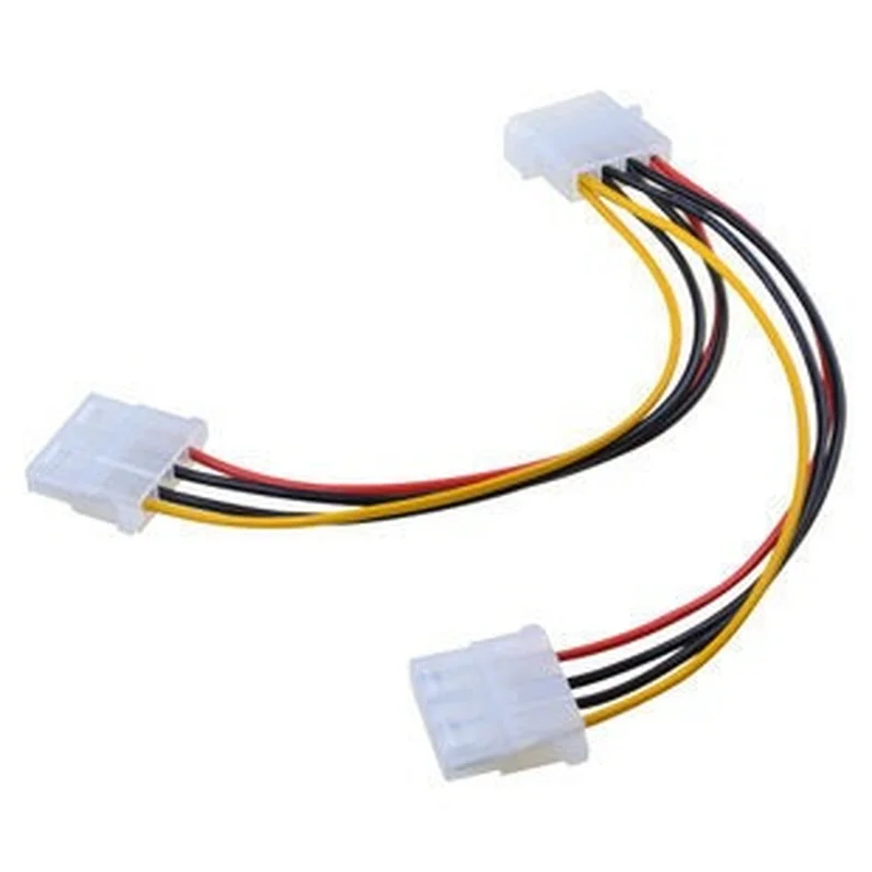 Соединитель адаптера кабеля для видеокарт 2 IDE Dual 4pin Molex Male к 6 Pin Female PCI-E Y Power |