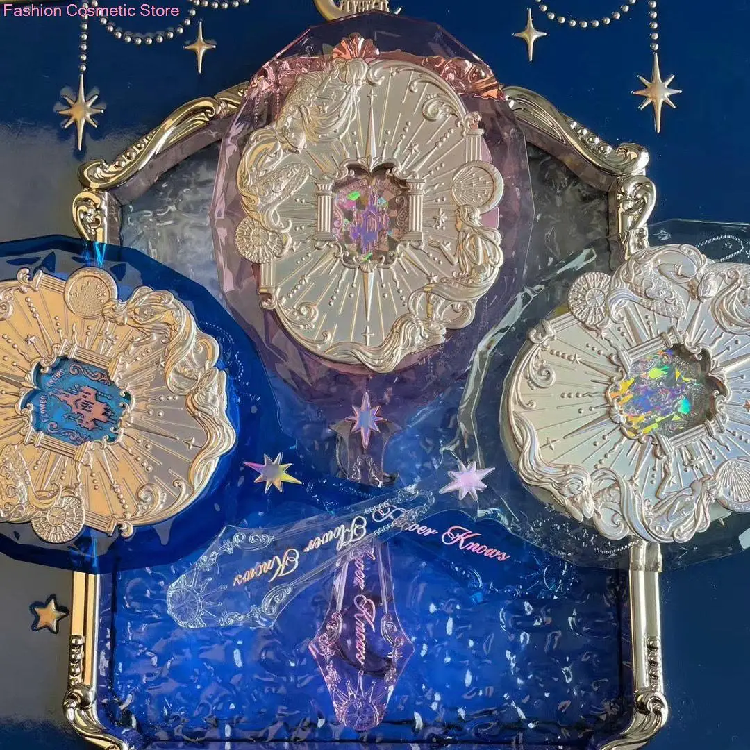 

Flower Knows Moonlight Mermaid Series Hand-held Mirror Makeup Tool Portable Small Mirror To Carry Handle Mirror