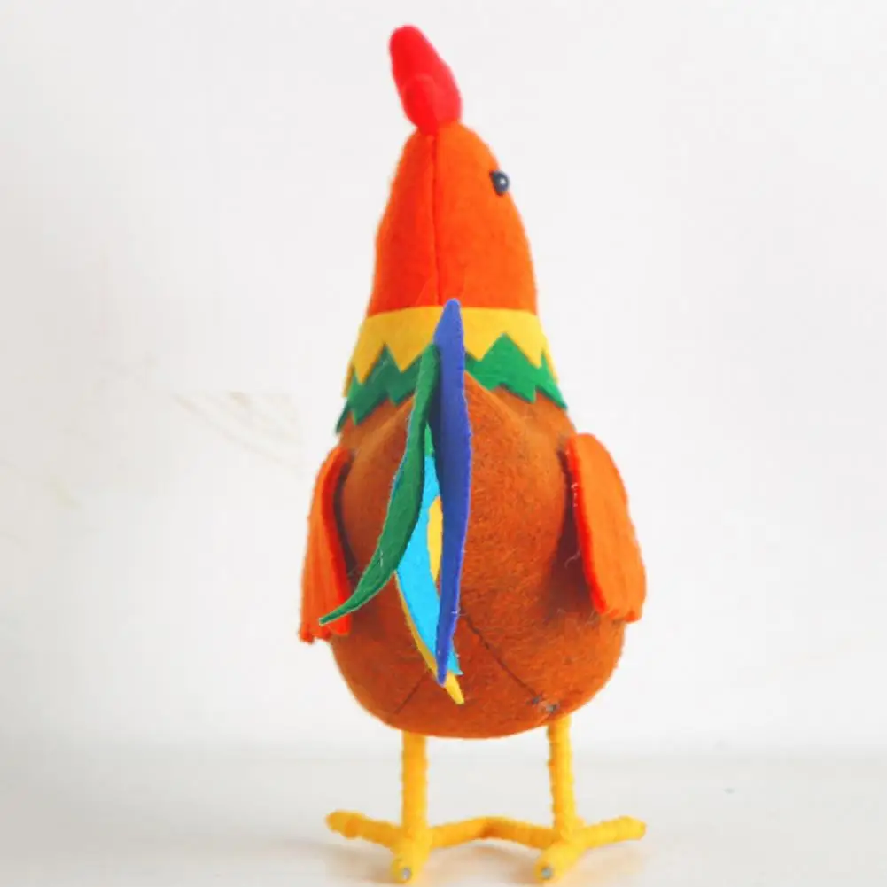 

Fine Workmanship Chicken Decoration Bright Colored Chicken Figurine Realistic Chicken Ornament Fine for Thanksgiving for Diy