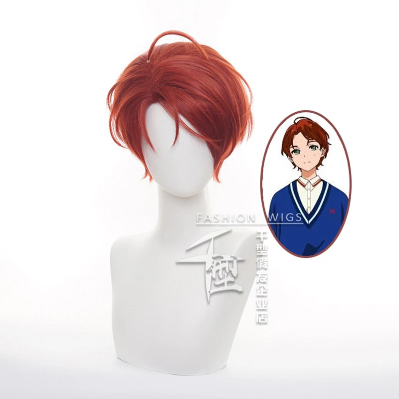 

Anime WONDER EGG PRIORITY Momoe Sawaki Short Wig Cosplay Costume Heat Resistant Synthetic Hair Women Wigs + Wig Cap