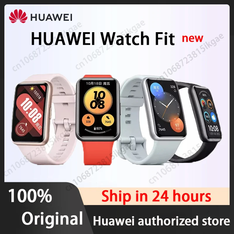 

HUAWEI Watch FIT new NFC Smart Watch 1.64' AMOLED Display All-Day SpO2 Monitoring Long Battery Life smart watch 2022