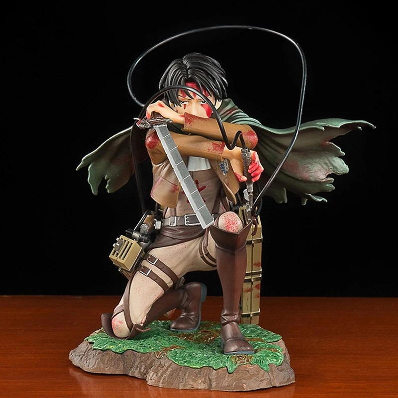 

18cm Anime Attack On Titan Captain Levi Ackerman Figure ARTFX J Mikasa Ackerman Action Figure Shingeki No Kyojin Eren Yeager Toy