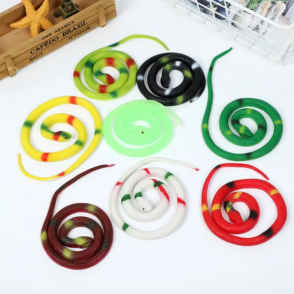 

Soft Rubber Toy 75cm Snake Safari Garden Props Joke Prank Gift Novelty And Gag Playing Jokes Toys