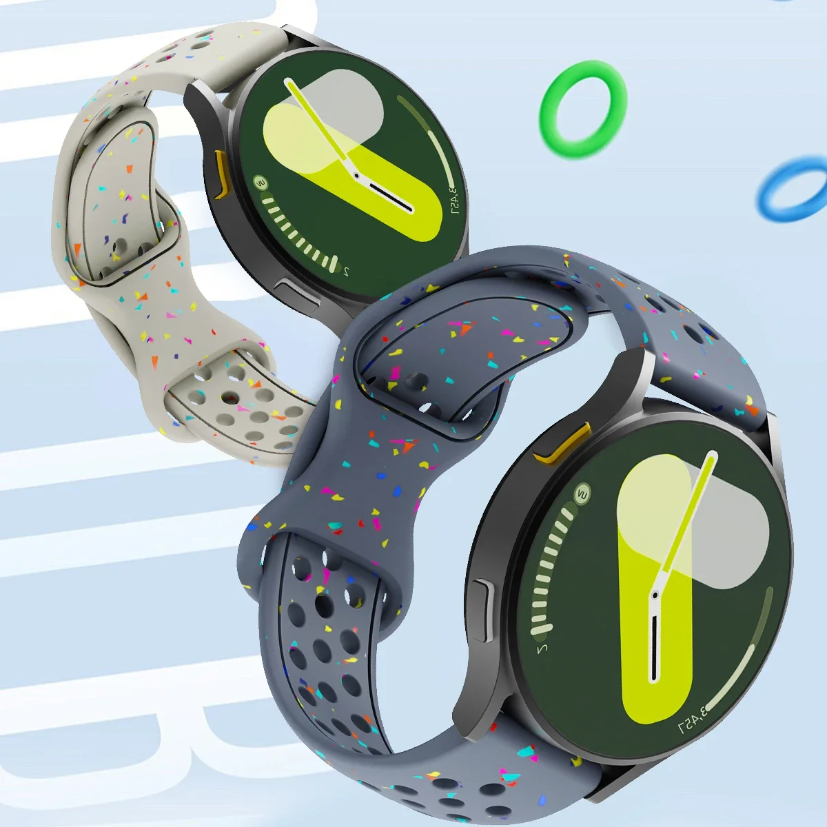 Силиконовый ремешок 18 мм 20 22 для Samsung Galaxy Watch7 FE 6 5 4 Huawei GT5 3 GT2 pro браслет Garmin Vivoactive4