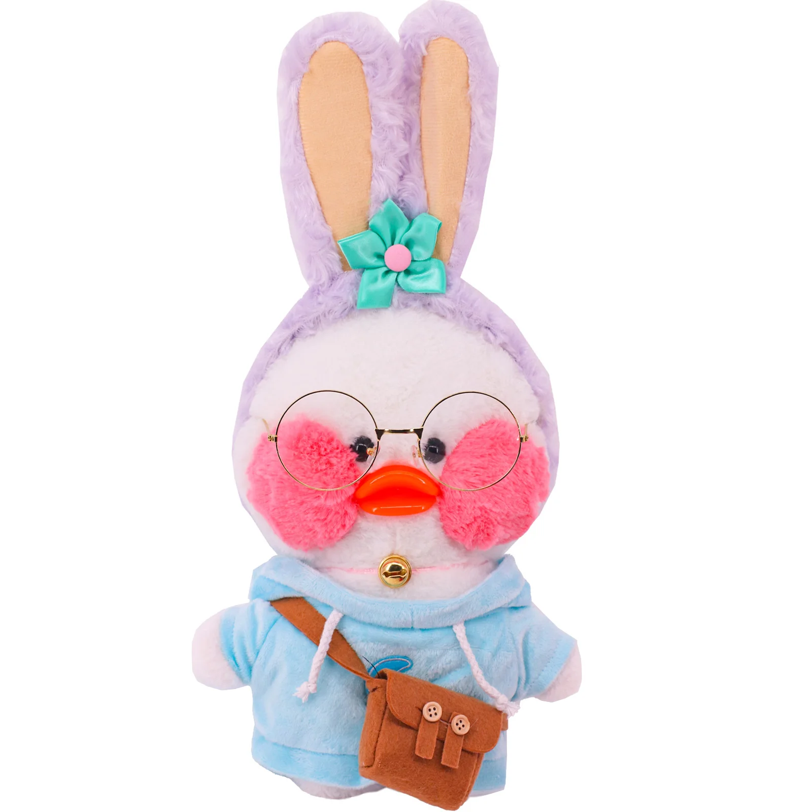 1PC Doll Clothes Bag Hair Band Accessories for 30cm LaLafanfan Duck Plush Dolls Outfit Sweater Strap Pants for 20-30cm Plush Toy