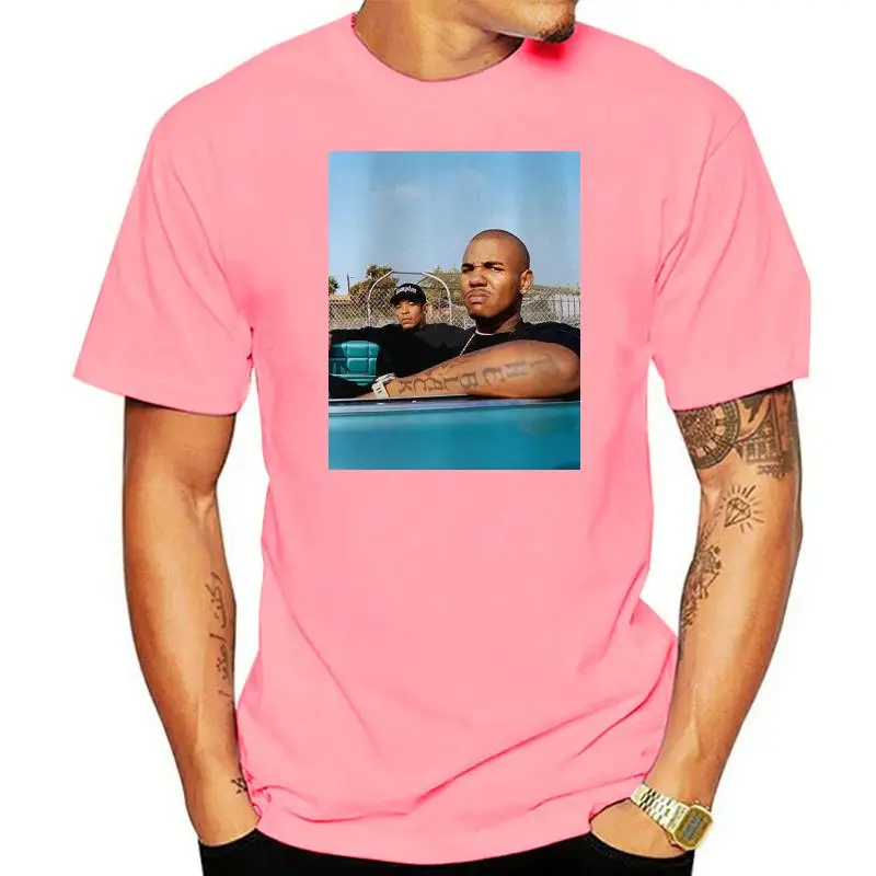 

Camiseta negra de манга хип-хоп de Dr Dre & The Game, M - 2XL