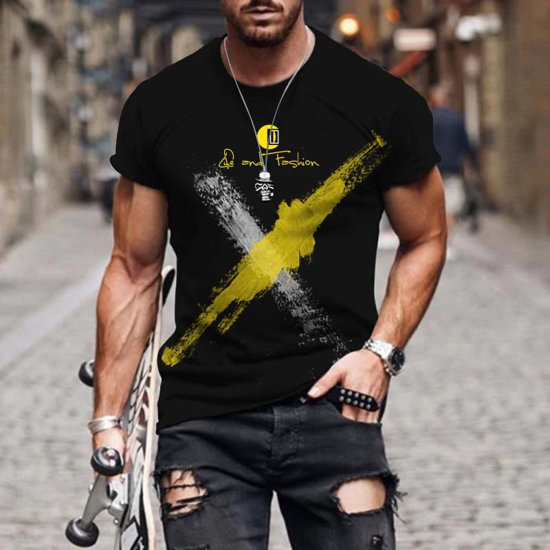 

New Summer T-Shirts X Pattern 3D Printing Casual Style Fashion Sportswear Oversized Short Sleeves T Shirt